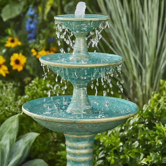 Solar Powered Cascading Pot Fountain