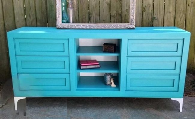 Upcycled Dresser Television Stand