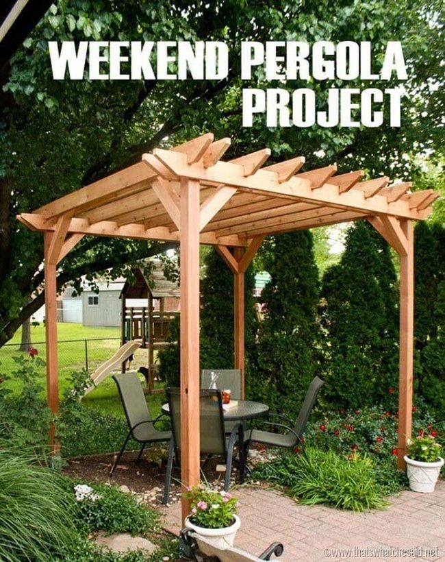Weekend Backyard Pergola Project