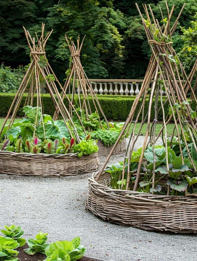 Curved Willow Garden Beds