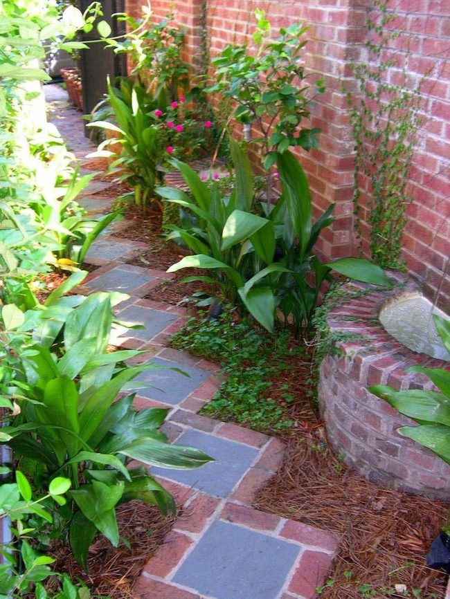 Brick Pathway Garden Elegance