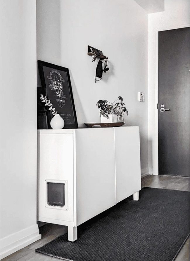 Pet Door Cabinet Hideaway