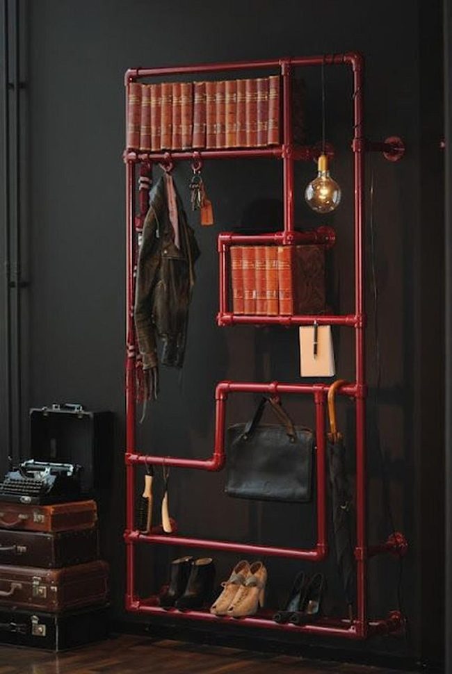 Red Pipe Industrial Entryway