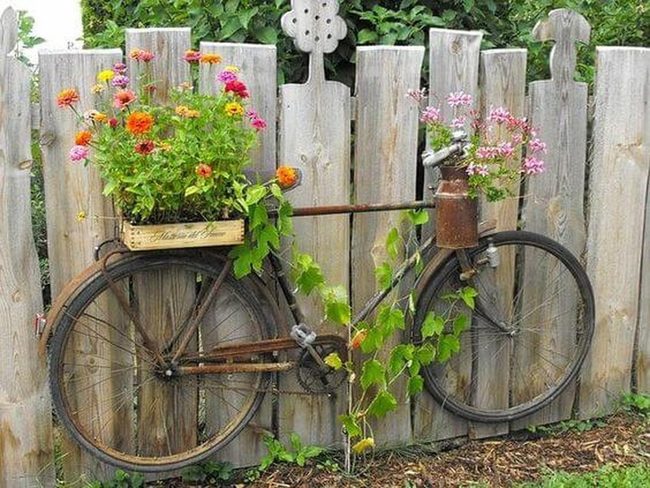 Vintage Bicycle Flower Planter