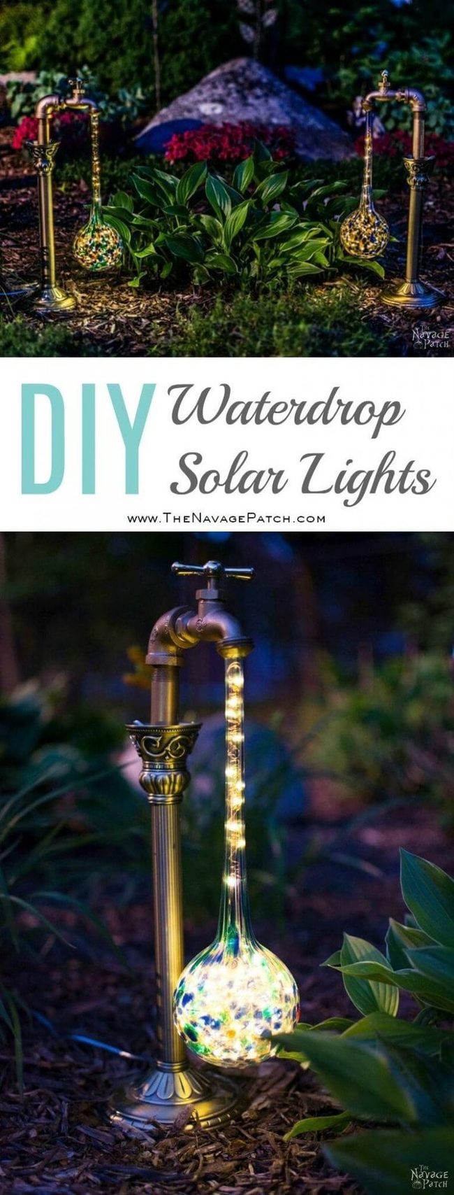 Glowing Raindrops Garden Lights