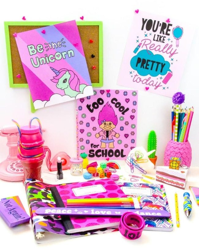 Pink Purple Desk Personality