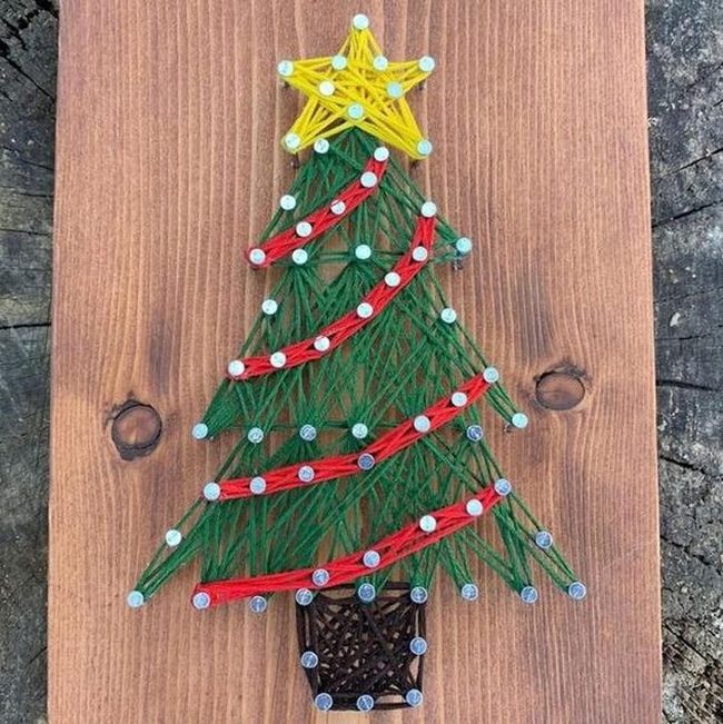 Green Thread Pine Star