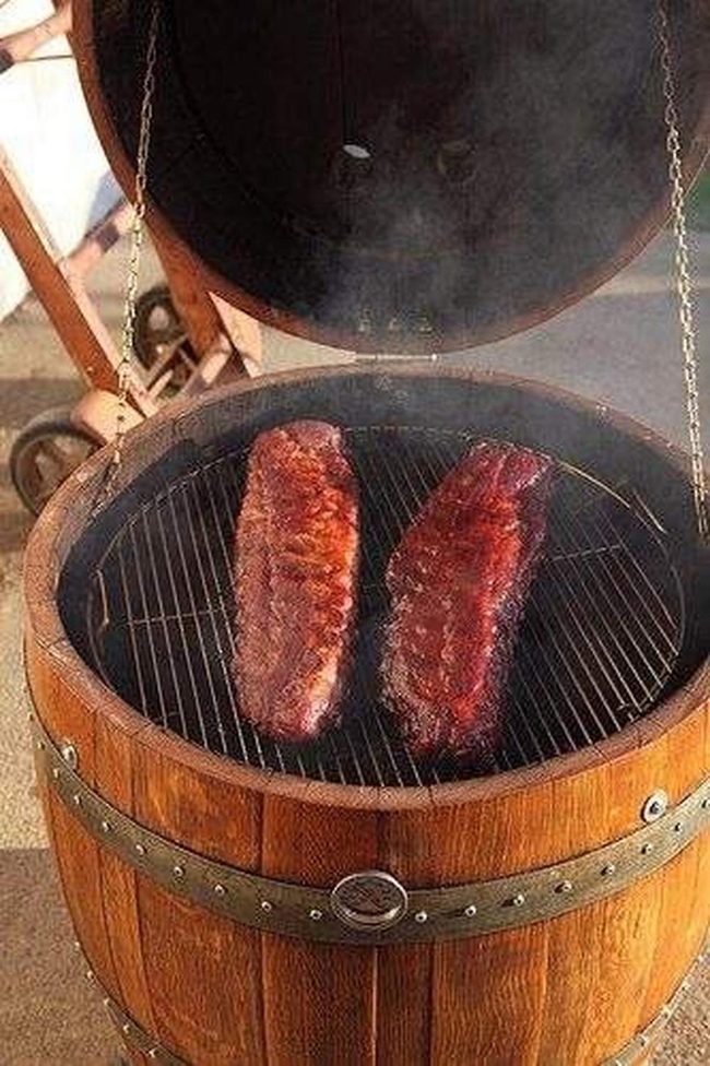 Whiskey Barrel Smoker Grill