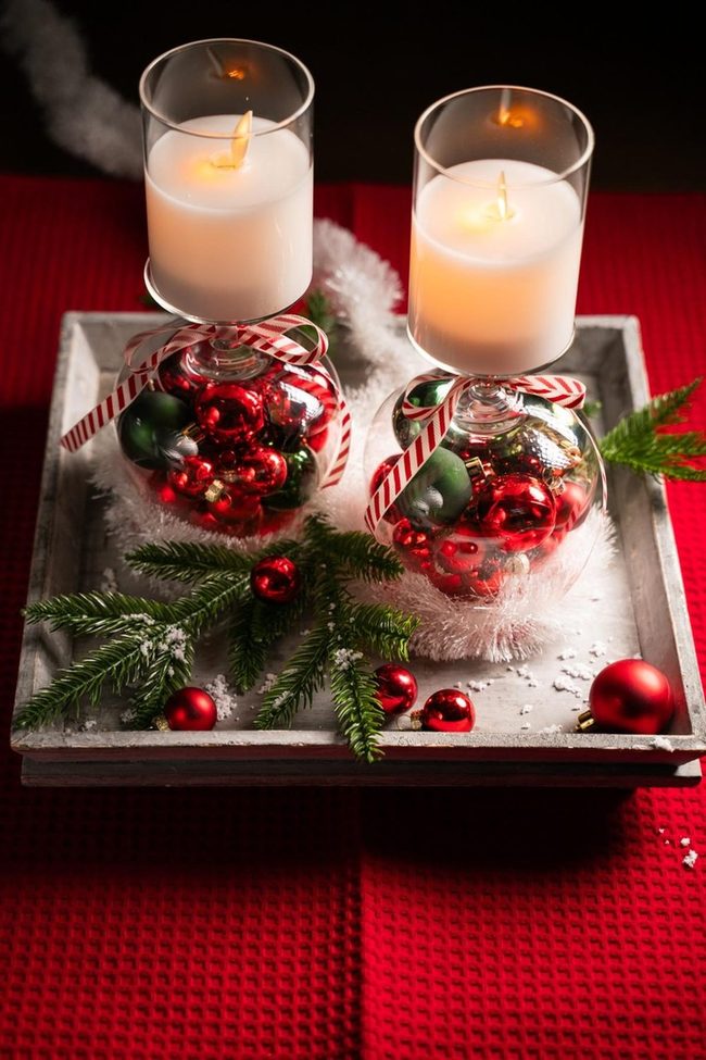 White Candles, Red And Green Glory