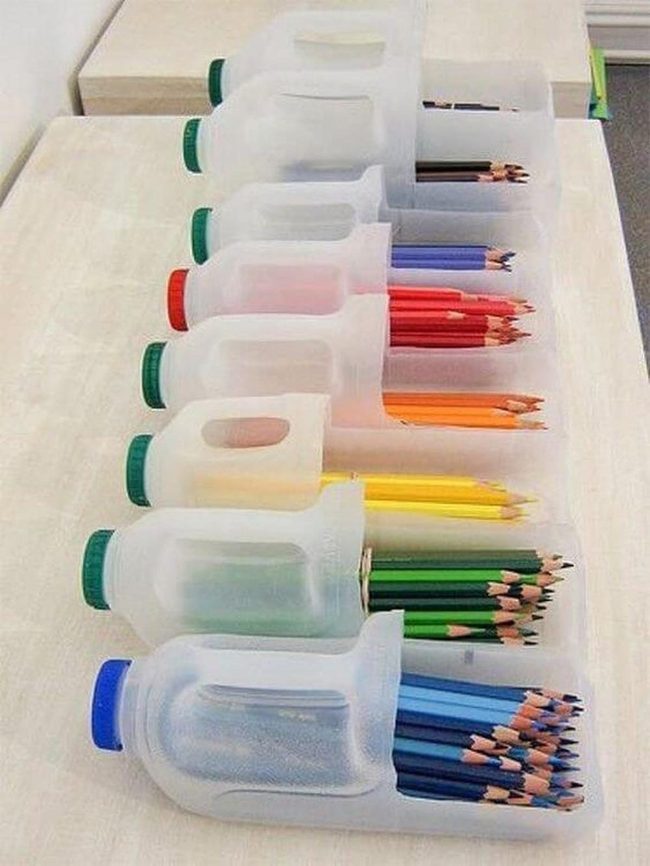 Colorful Jug Pencil Holders