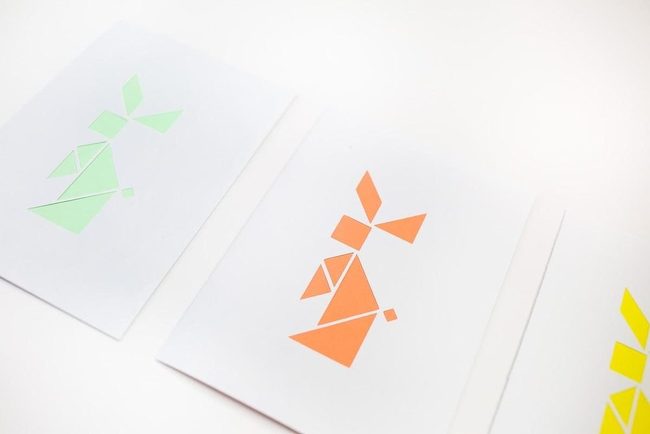 Colorful Geometric Paper Stories