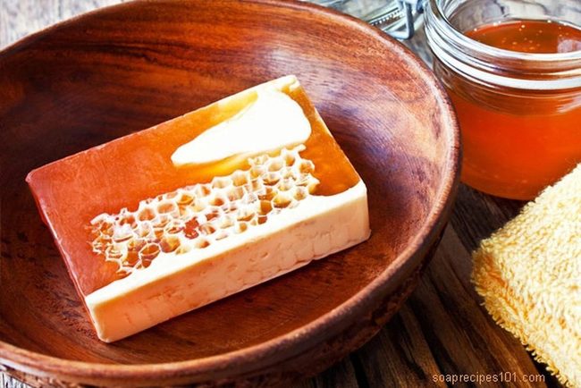 Amber Honeycomb Soap Display