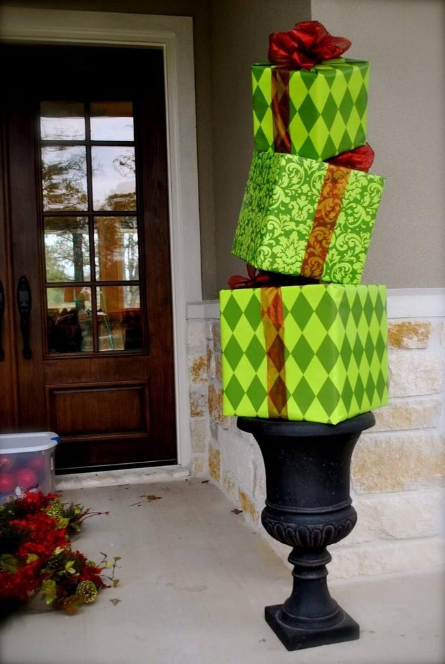 Stacked Box Tree Display