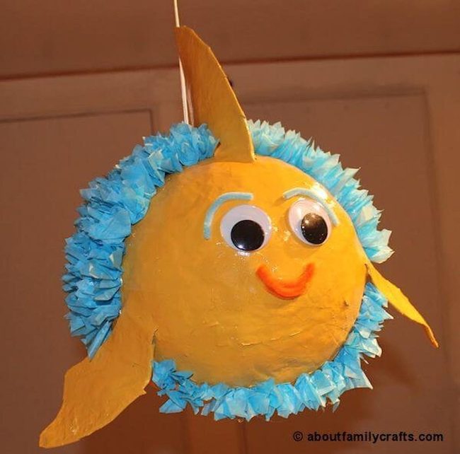 Papier-Mâché Piñata Fish