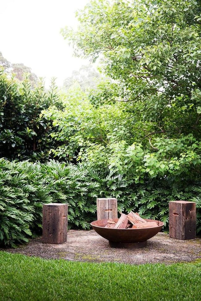 Rust Metal Fire Pit Oasis