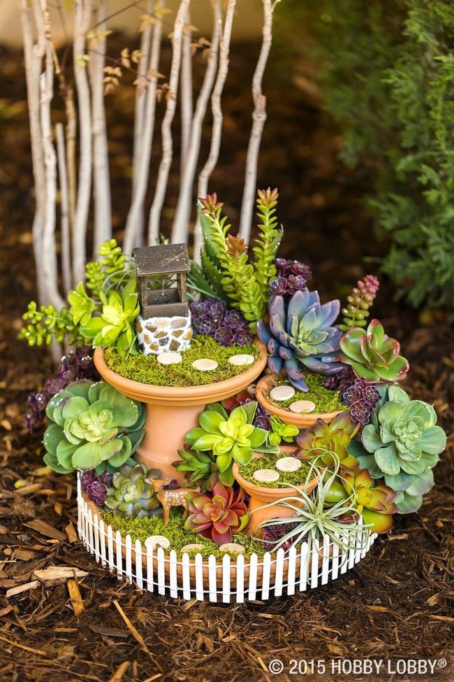 Miniature Wishing Well Garden