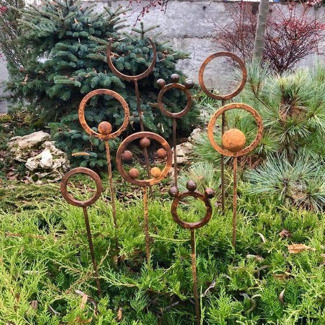 Metal Sculptures Garden Shadows