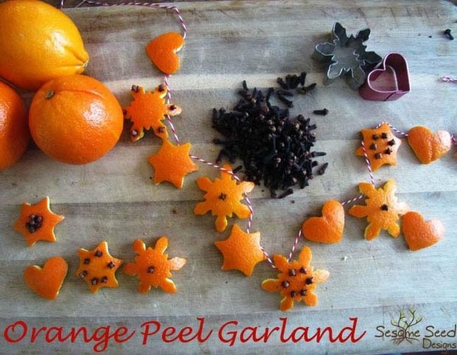 Clove-Studded Orange Garland