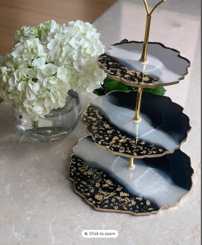 Crystal Geode Display Tray