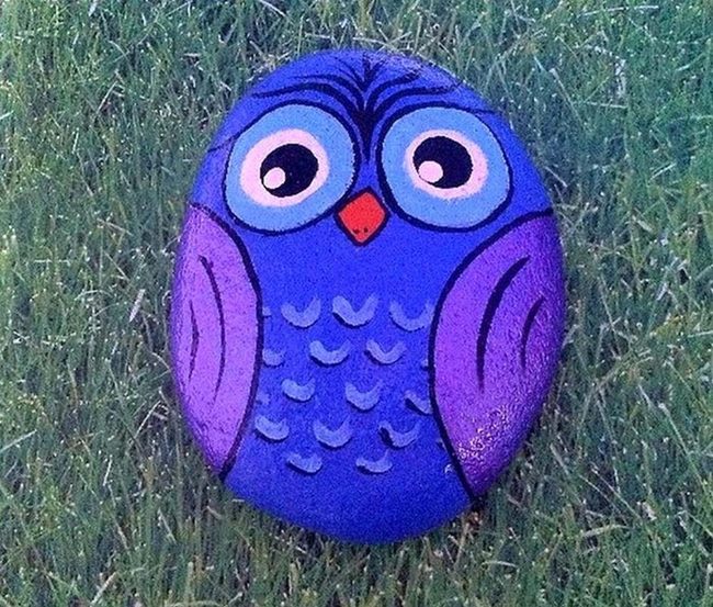 Blue Purple Garden Stones