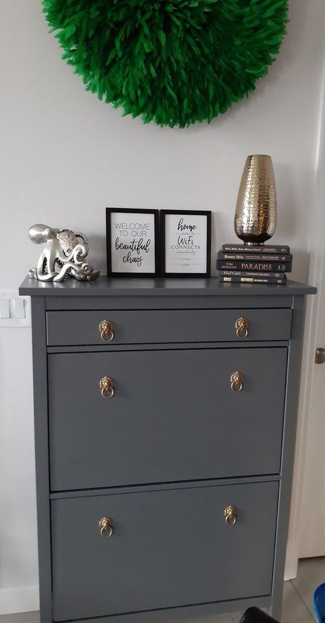 Dark Gray With Gold Metallic Accents