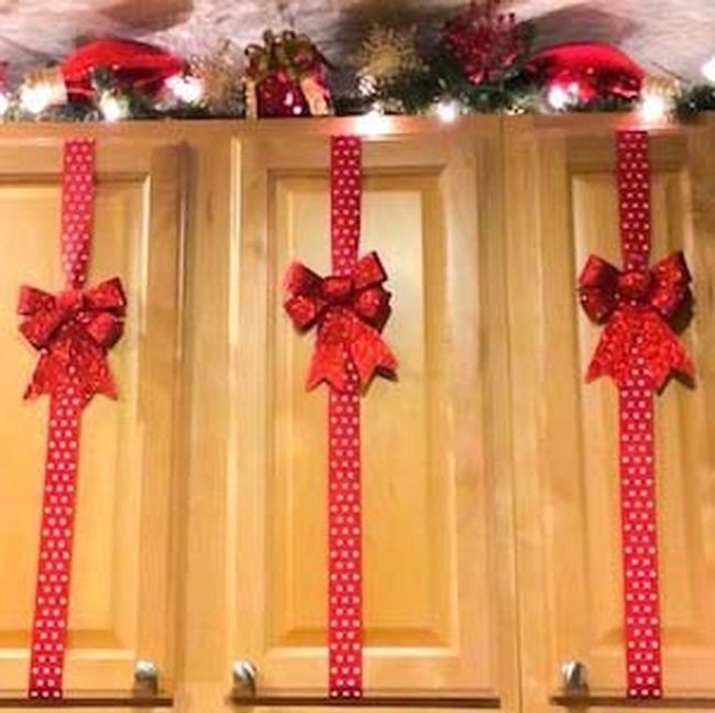 Crimson Ribbon Cabinet Trim