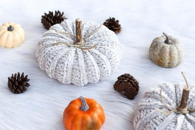 Fuzzy Orange Pumpkins Everywhere