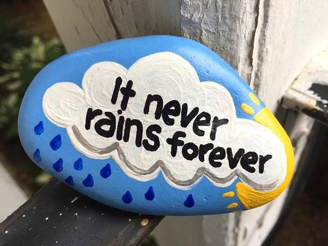 Blue Sky Encouragement Stone