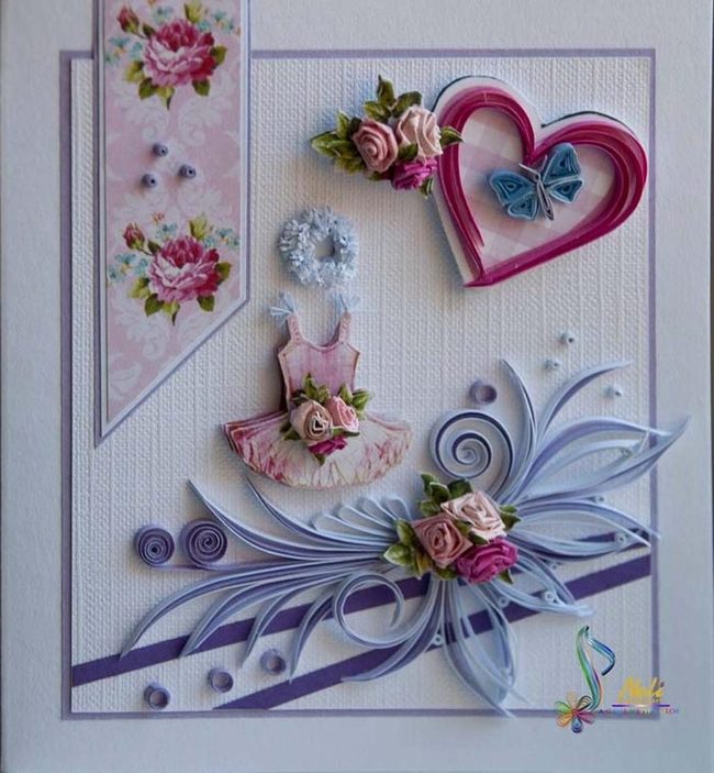 Soft Paper Heart Swirl