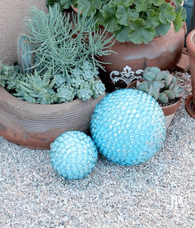 Colorful Glass Stone Spheres