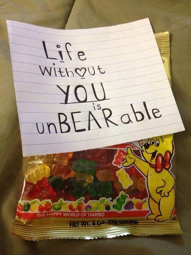 Colorful Gummy Bears Valentine