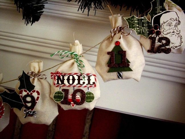 Colorful Bow Fabric Garland