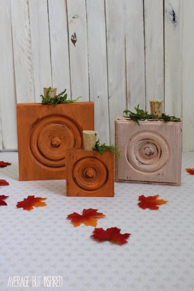 Autumn Wooden Blocks Orange
