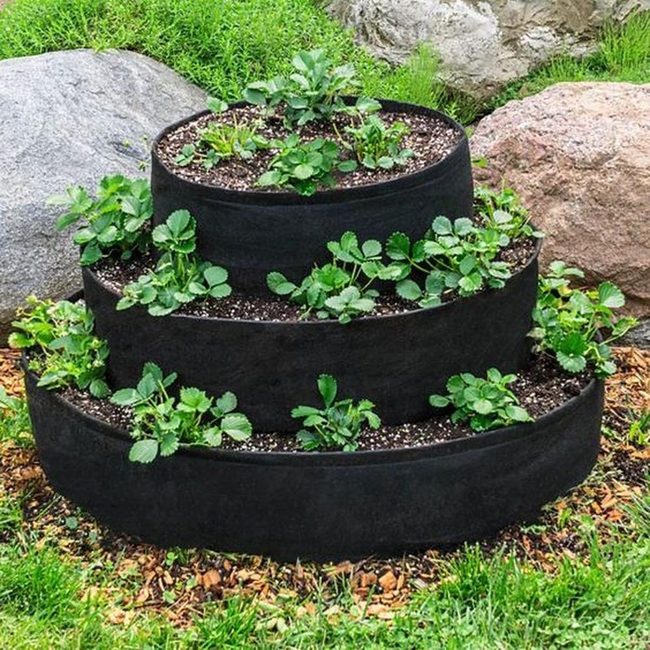 Black Tiered Cascading Garden