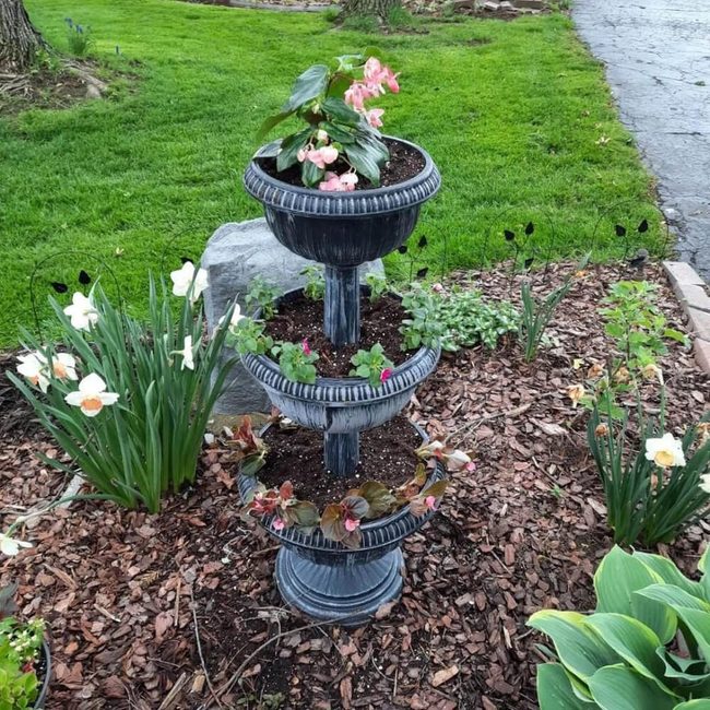 Tiered Blooms Stacked Garden