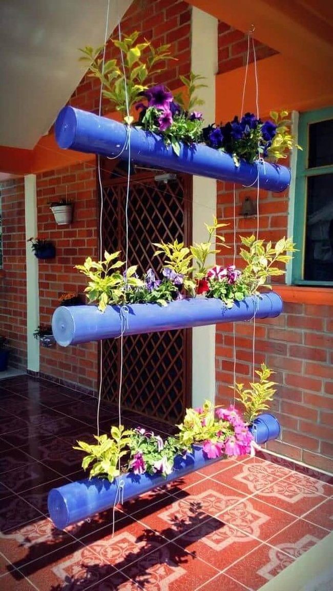 White Pvc Vertical Garden Wall