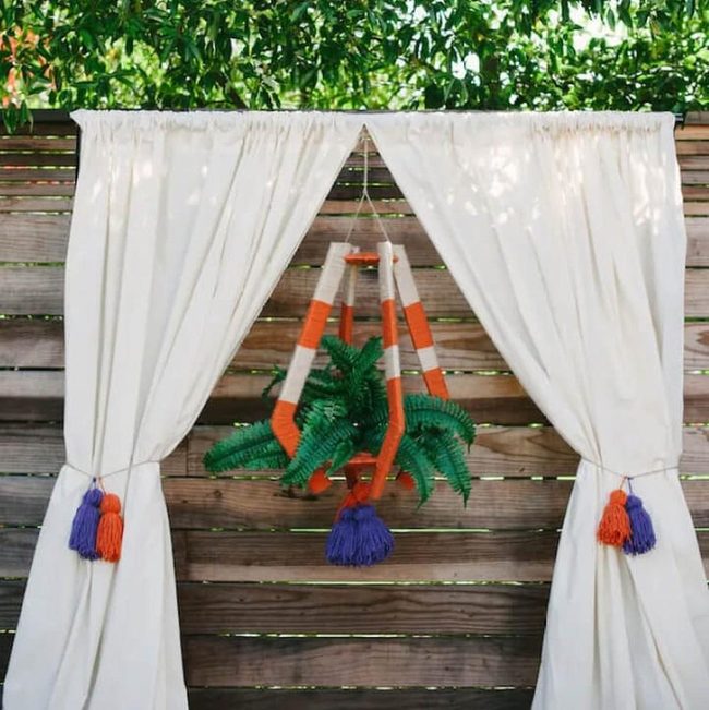 Handmade Chandelier With Cascading Greenery