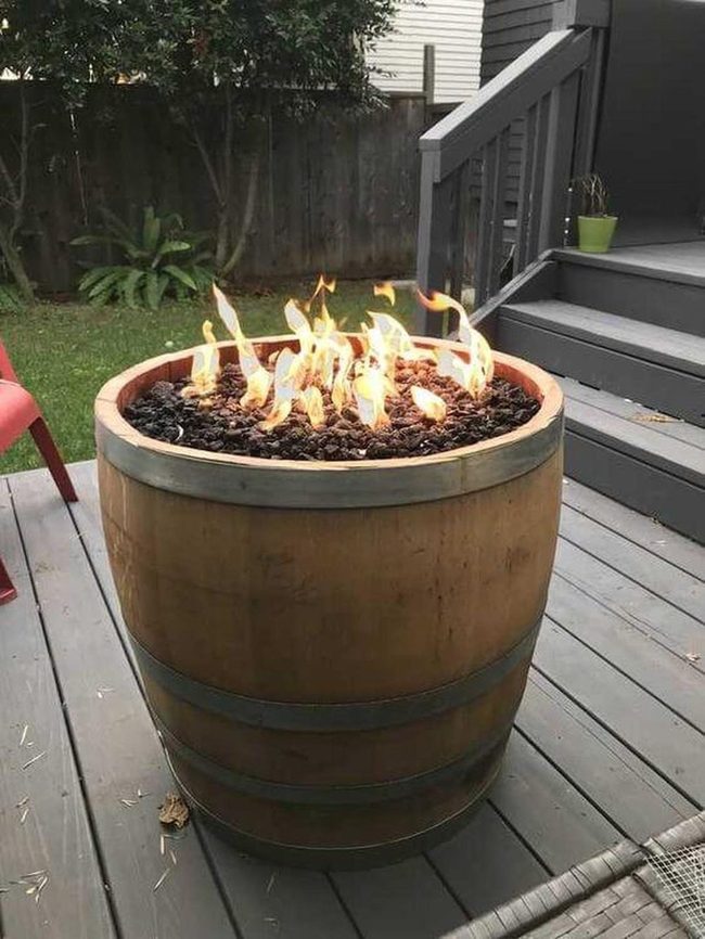 Wine Barrel Fire Circle