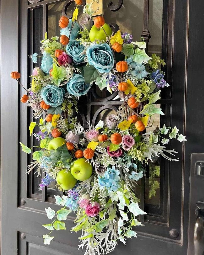 Black Door Autumn Wreath