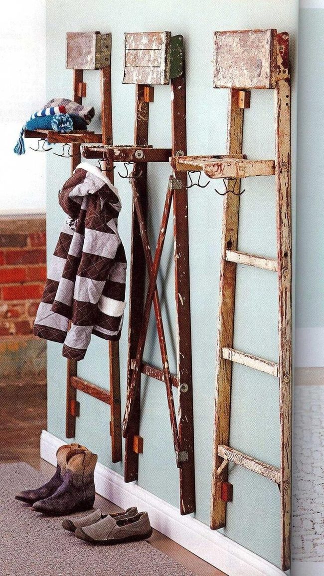 Vintage Ladder Open Storage