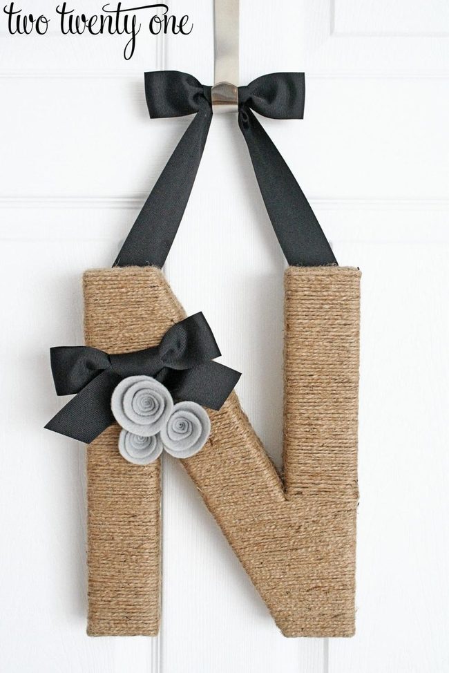 Twine-Wrapped Entry Letters