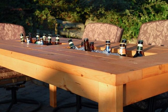 Chilled Wood Patio Tables