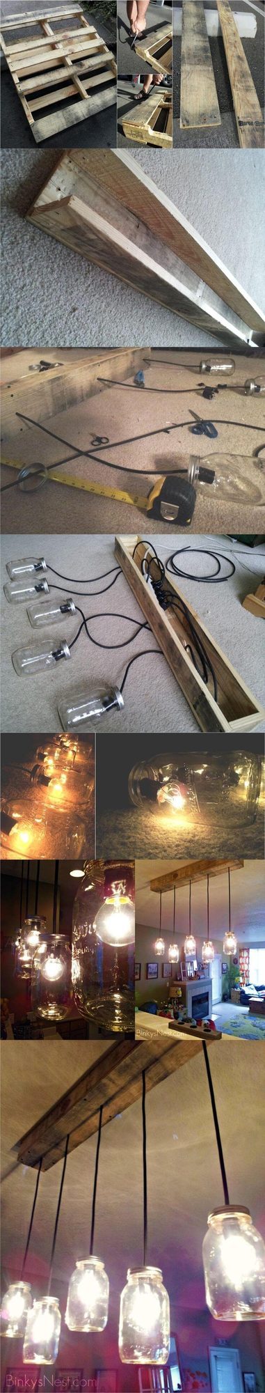 Wooden Frames, Vintage Bulbs