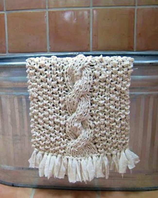Chunky Braided Knit Beige