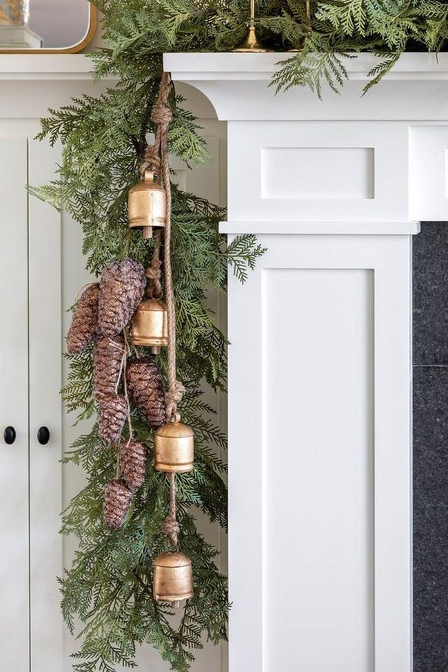 Golden Pine Ornaments