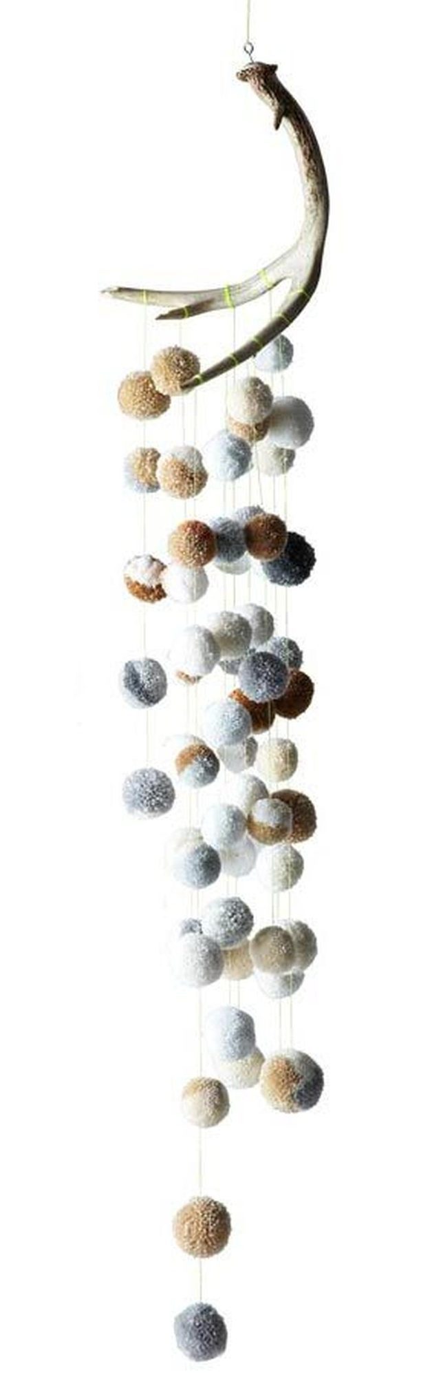 Wooden Arch Floating Pom-Poms