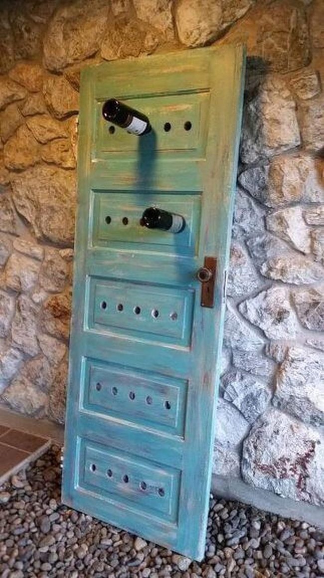 Teal Door Wine Rack