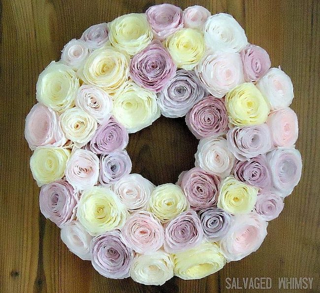 Handmade Paper Flower Wreaths