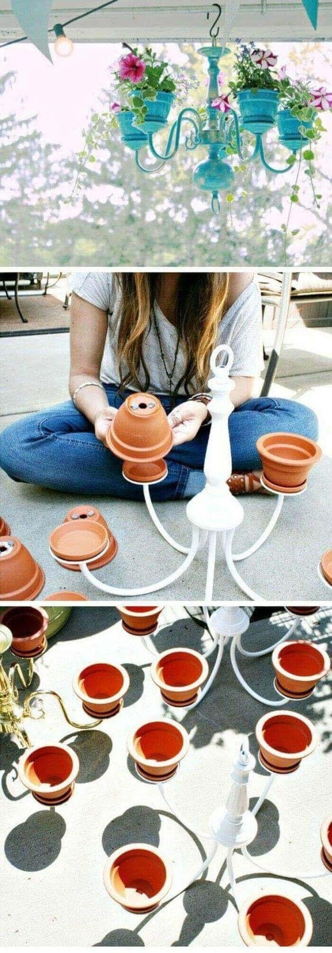 Soft Clay Vessels Beneath Chandelier