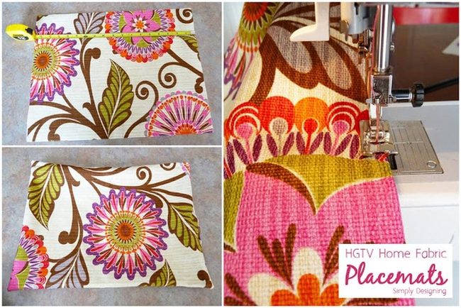 Pink Flower Placemats Pop